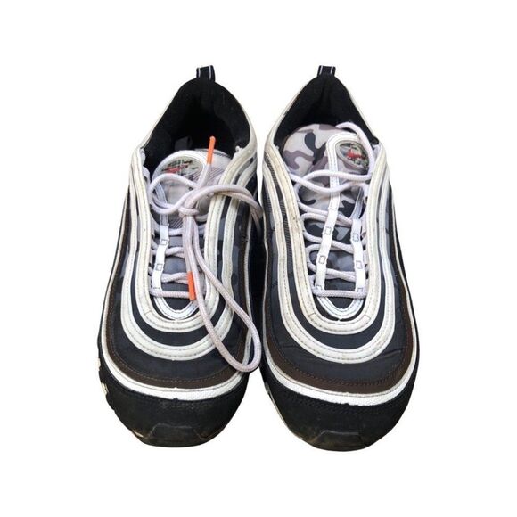 NIKE Air Max 97 Remix White Black Brown Size 11 - Picture 4 of 16